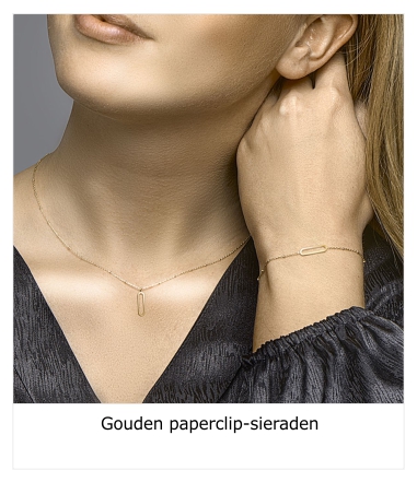 OroBene Gouden Paperclip-sieraden