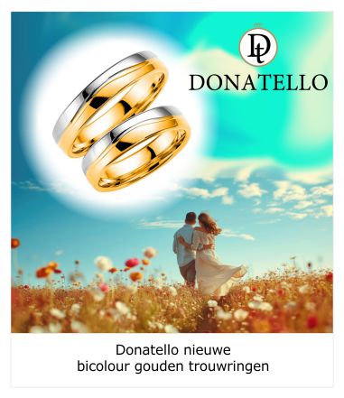 Donatello bicolour gouden trouwringen