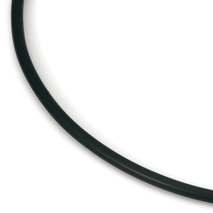 0827-0145 45 cm rubber collier met titanium sluiting