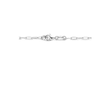 P170 Zilveren collier 45 cm met ovale open schakels