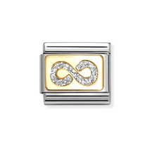 03022406 Nomination Infinity Silver Glitter Schakel