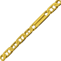 14.3 gram gouden valkenoog-armband 23.5 cm x 5.3 mm