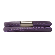 12106-38 Endless bracelet purple double silver