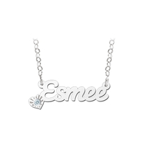 ZNK07 zilveren naamcollier Esmee