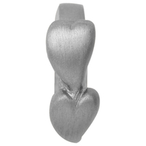41150 Endless charm double heart silver