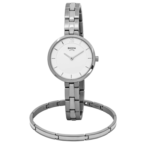 .9002-3267-02-SET armband en horloge Boccia titanium