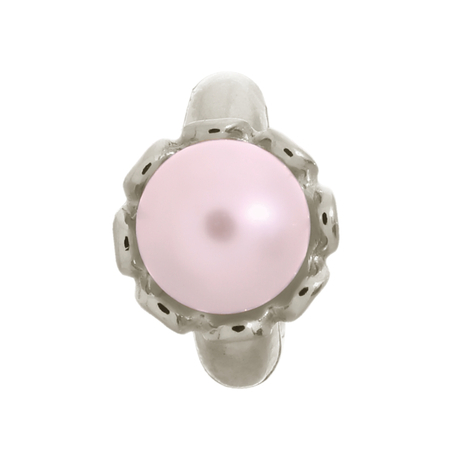 41250-4 Endless Charm Rose Pearl Flower Silver