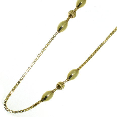 14.1 gram gouden chanel collier 79 cm lang