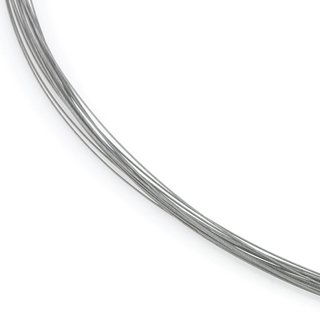0859-02 stalen collier meerdere draden titanium slot Boccia 42-45 cm