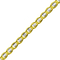 10.6 gram Massieve armband valkenoog bicolour goud 19 cm