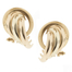.5.7 gram 18 krt. tricolour gouden oorknoppen met clipsluiting