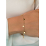 ZGA167 Gouden armband Zinzi ronde plaatjes 18-20 cm