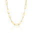ZGC296 Gouden collier Paperclip Zinzi 45 cm