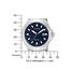 BM7430-89L Afgerond model Citizen titanium horloge blauwe plaat
