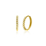ZGO409 Gouden oorringen Zinzi met een rij zirconia in ronde zetkastjes