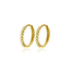 ZGO409 Gouden oorringen Zinzi met een rij zirconia in ronde zetkastjes