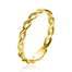 ZGR367 Speels gevlochten gouden ring Zinzi