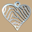 FPH001 vingerafdruk zilveren hart groot met collier Royolz
