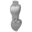 41150 Endless charm double heart silver