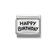 33010242 Nomination schakel Happy Birthday Zilver