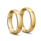 1050 Afgerond vlak profiel gouden trouwringen 5 mm