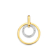 Hanger HH426179 bicolour goud cirkel in cirkel met zirconia