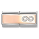 43072101 Nomination Dubbel Rosé Silver Glitter Infinity
