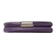 12106-42 Endless bracelet purple double silver
