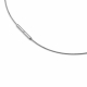 0802-01 stalen collier met titanium slot Boccia 40-42-45-50 cm